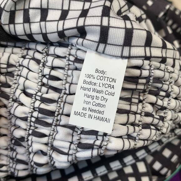 Roberta Oaks Checks and Cherries pinup sheath dress, small - Picture 8 of 8